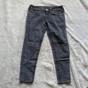 True Religion Kate Cropped Jeans – Size 25 | Y2K Edge | Statement Denim |